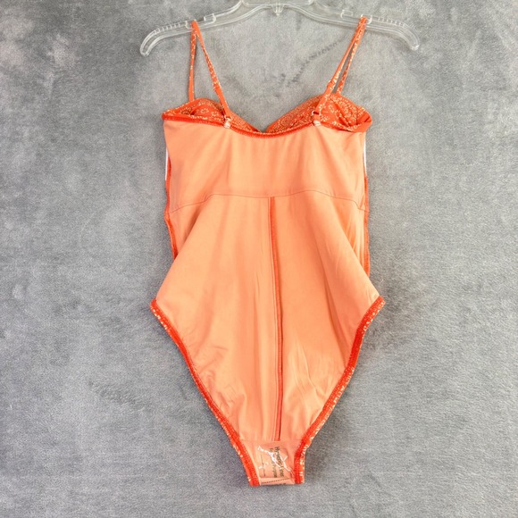 Robin Piccone 6 Swimsuit Isla Plunge One Piece Body Shaping Terracotta NWOT - Picture 11 of 12